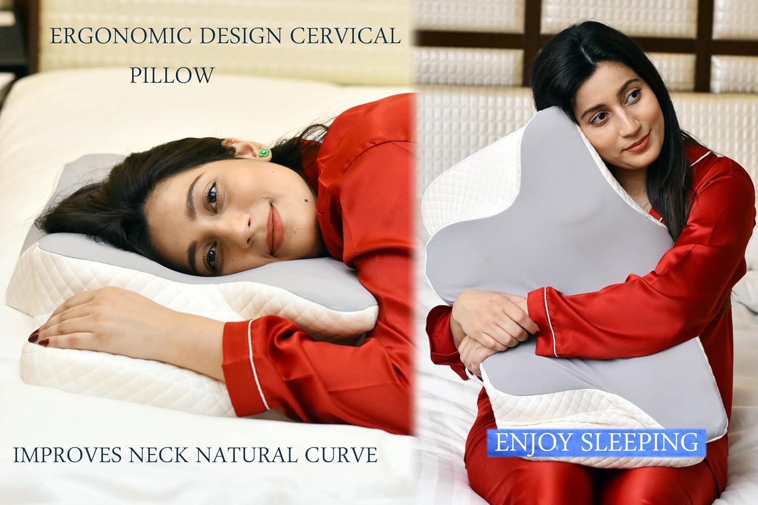 Cervical Pillow for Neck and Shoulder Support with armrest