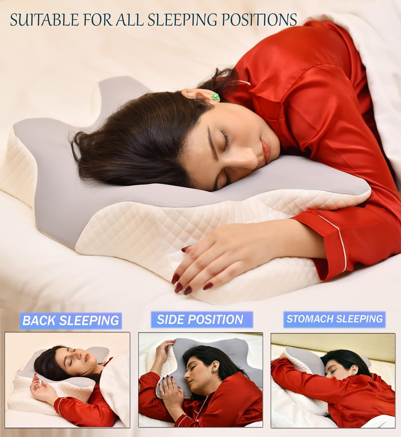 Cervical Pillow for Neck and Shoulder Support with armrest